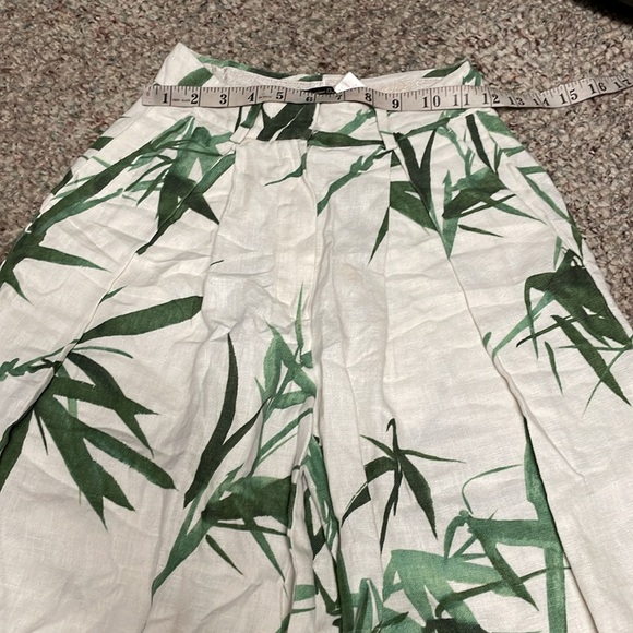 Massimo dutti 100% linen cropped pant - Picture 5 of 9